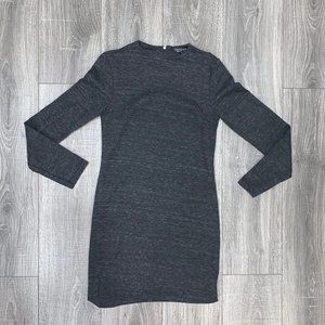 Topshop Long Sleeve Sweater Dress Zip Back